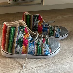 Embroidery high tops